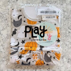 NWT Little Sleepies Boo Crew Long Sleeve Twirl Dress with bodysuit 0-3 months